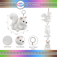 PLUSH KEYCHAIN - WHITE SQUIRREL