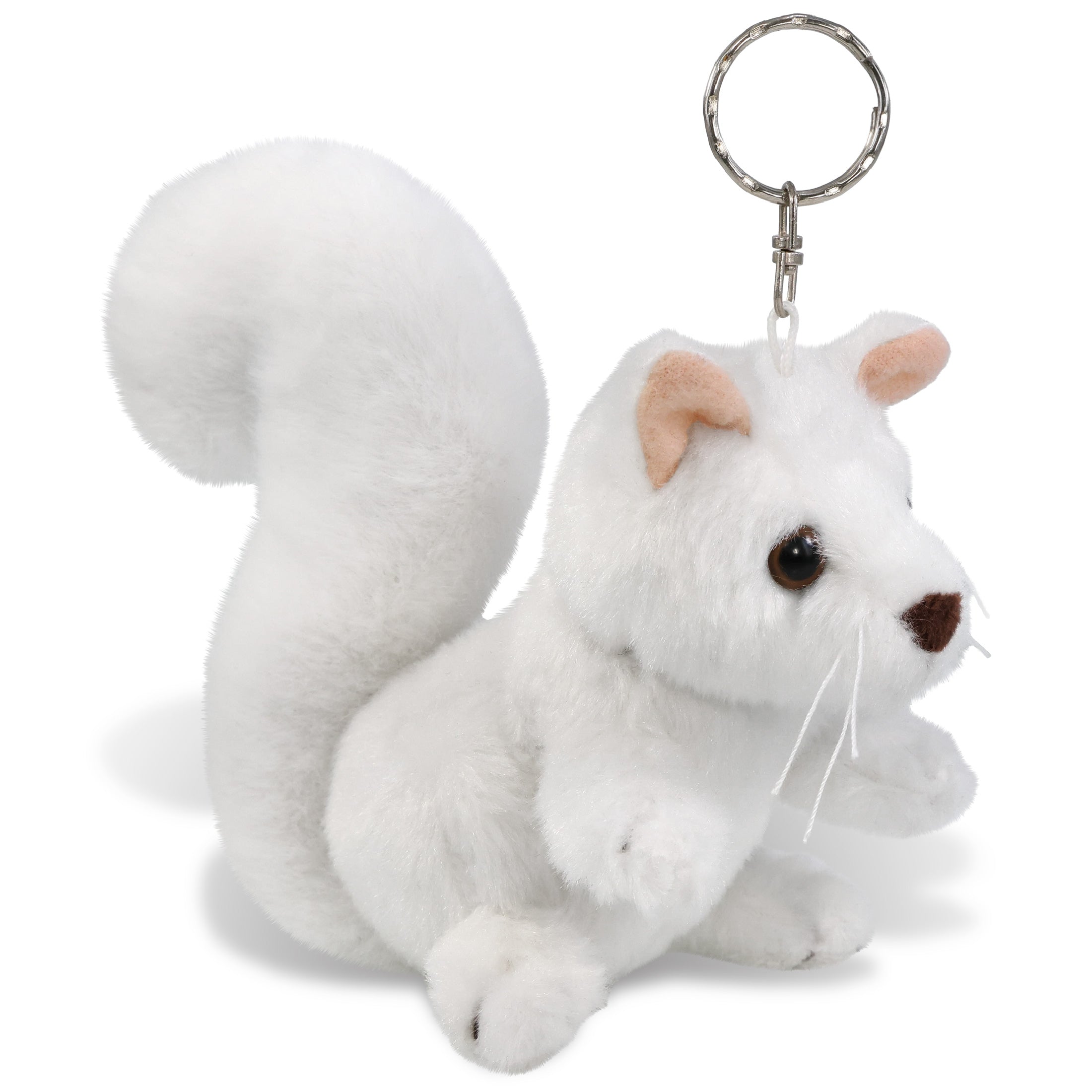 PLUSH KEYCHAIN - WHITE SQUIRREL