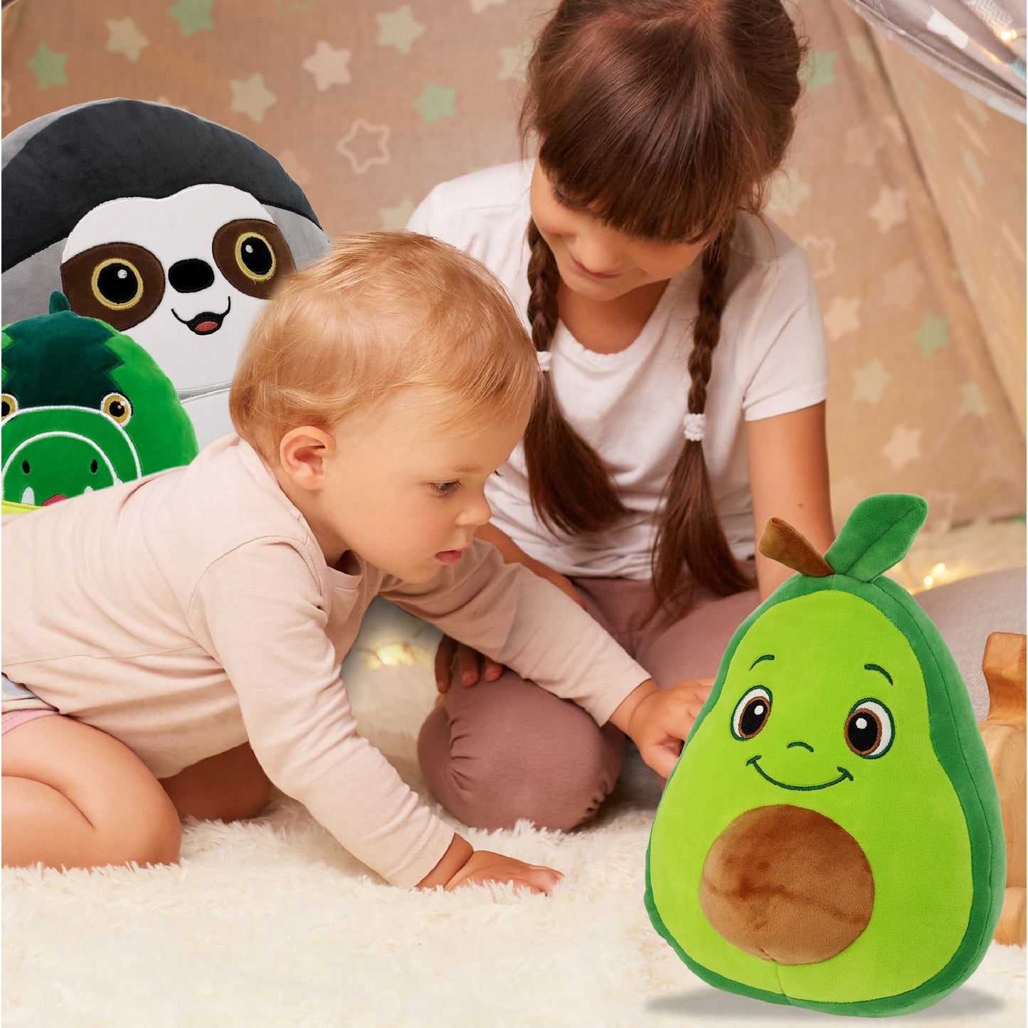 SNUG-MOOSHIES PLUSH - AVOCADO 10"