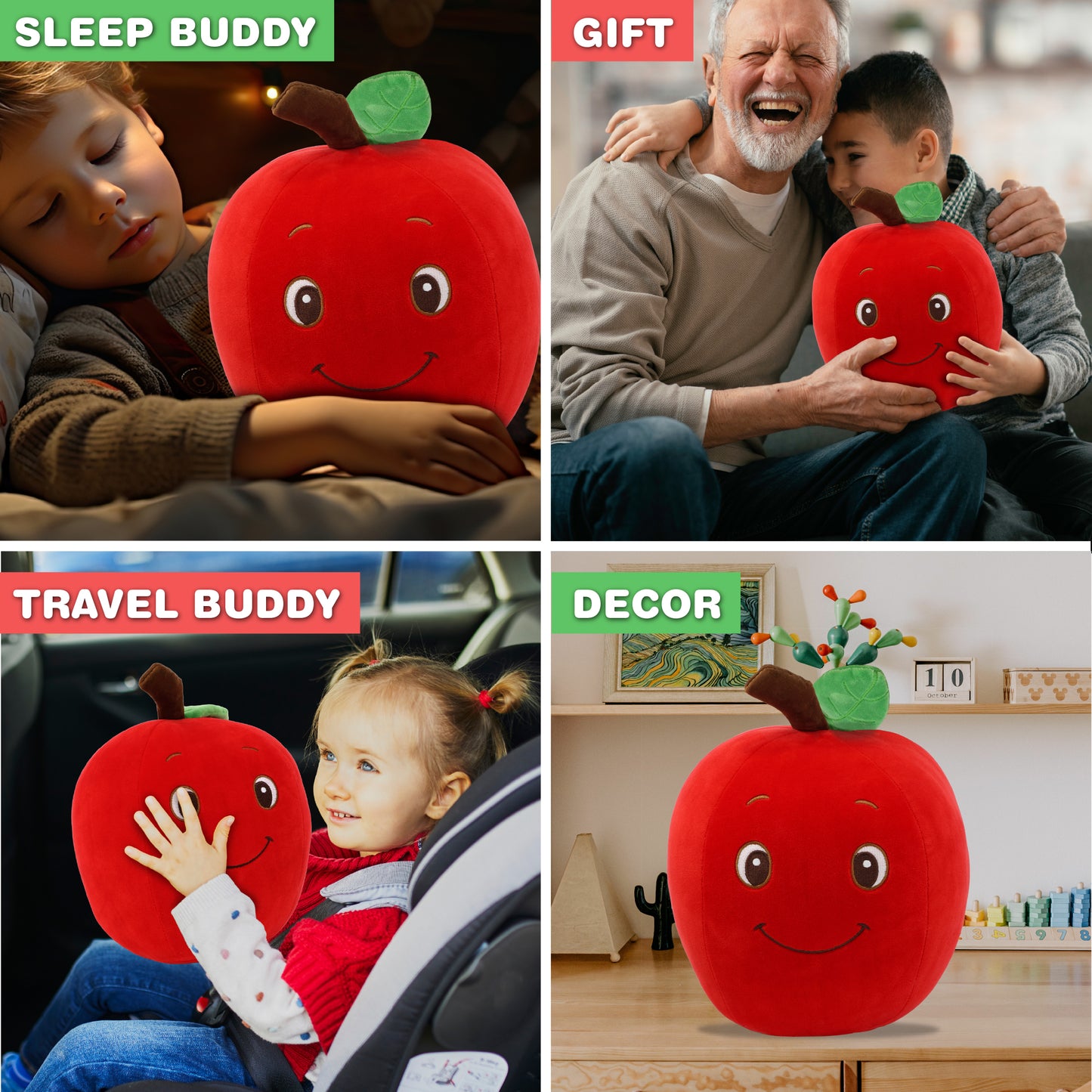 SNUG-MOOSHIES PLUSH - APPLE 10"