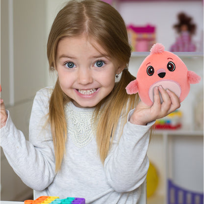 SNUG-MOOSHIES PLUSH - FLAMINGO 4"