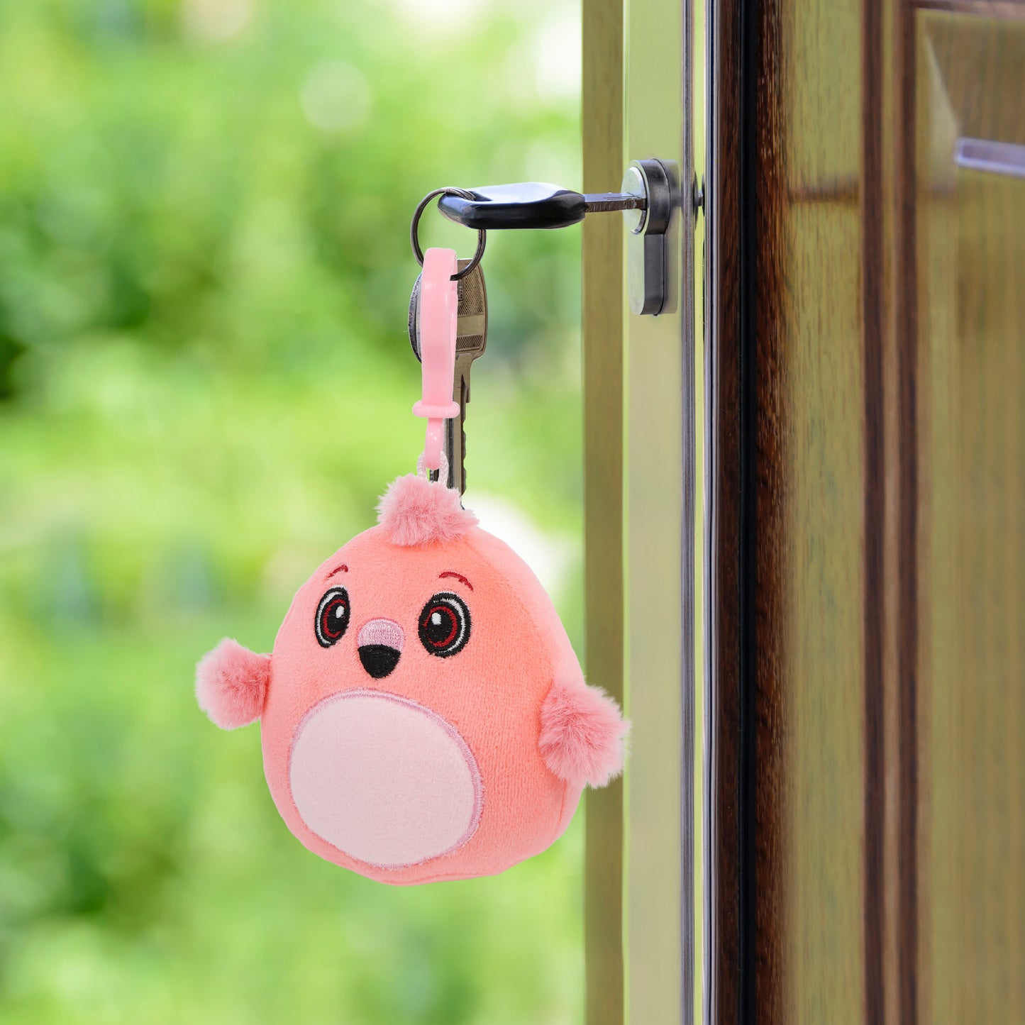 SNUG-MOOSHIES PLUSH CLIPS - FLAMINGO