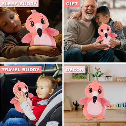 SNUG-MOOSHIES PLUSH - STANDING FLAMINGO