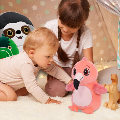 SNUG-MOOSHIES PLUSH - STANDING FLAMINGO