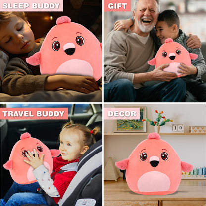 SNUG-MOOSHIES PLUSH - FLAMINGO 10"
