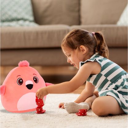 SNUG-MOOSHIES PLUSH - FLAMINGO 10"