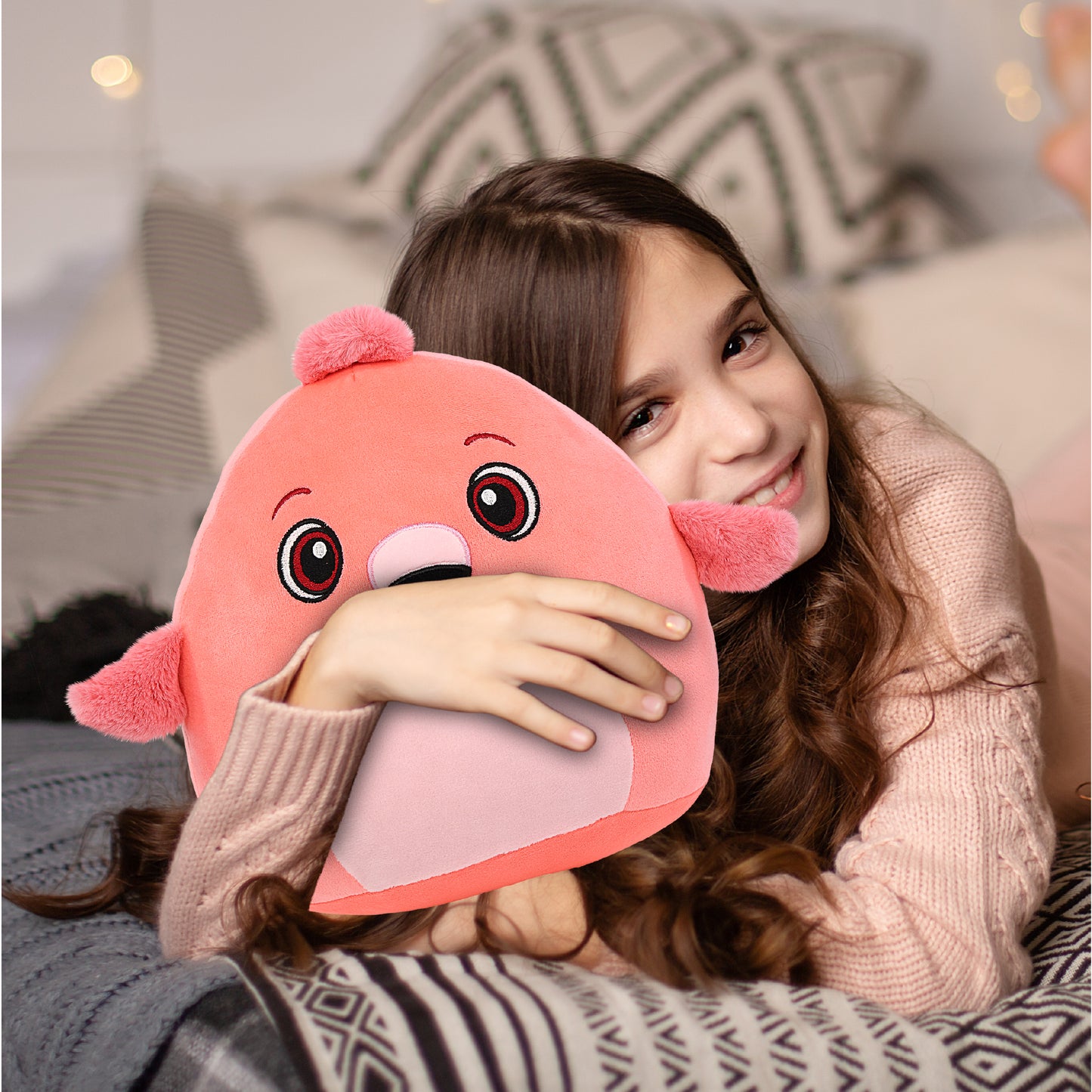 SNUG-MOOSHIES PLUSH - FLAMINGO 10"