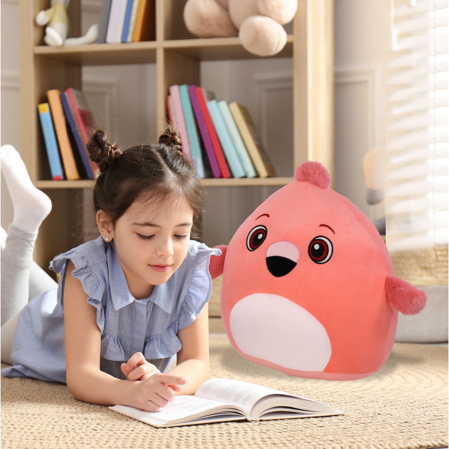 SNUG-MOOSHIES PLUSH - FLAMINGO 14"