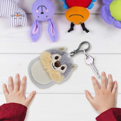 SNUG-MOOSHIES PLUSH CLIPS - WOLF