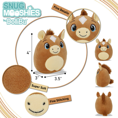 SNUG-MOOSHIES PLUSH - HORSE 4"