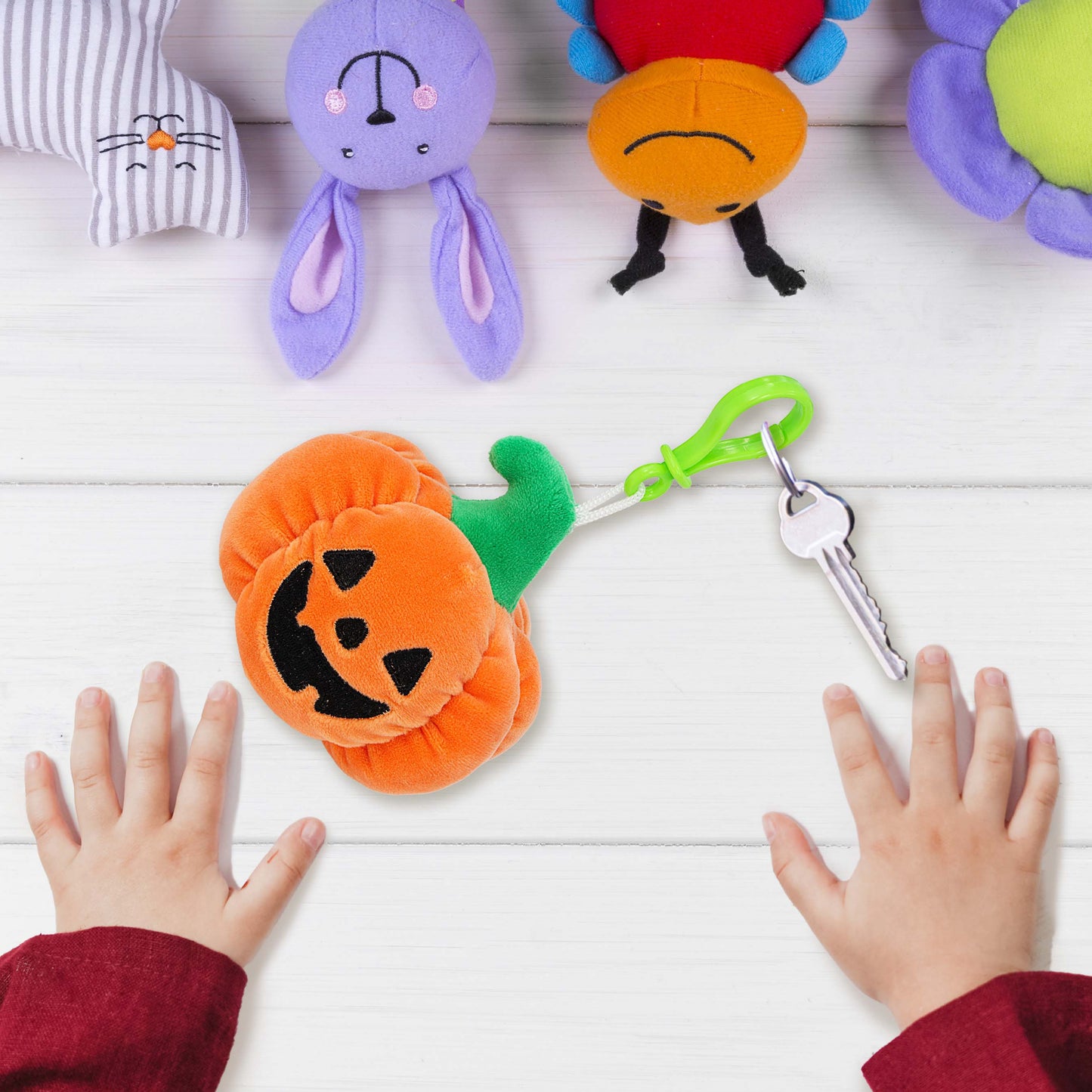 SNUG-MOOSHIES PLUSH CLIPS - JACK-O-LANTERN