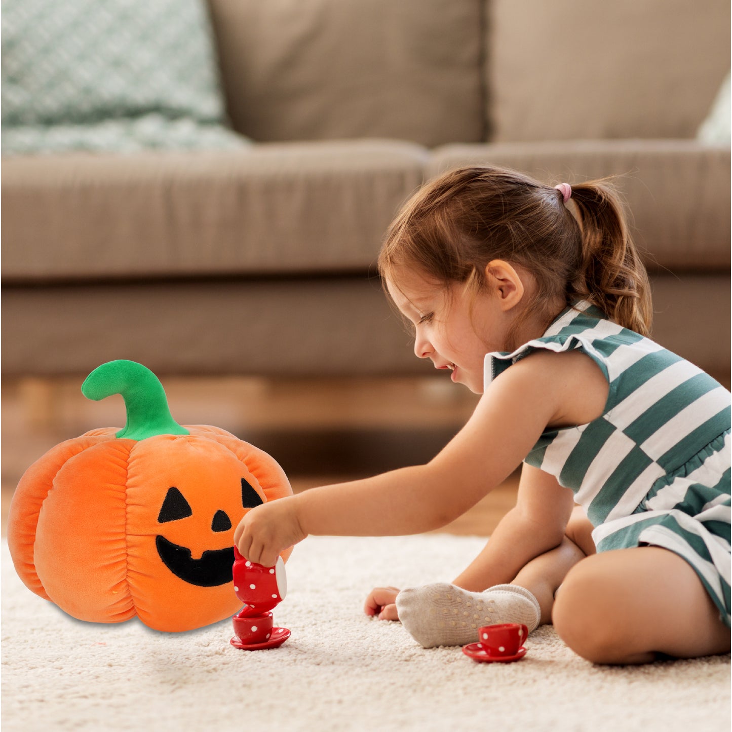 SNUG-MOOSHIES PLUSH - JACK-O-LANTERN 10"