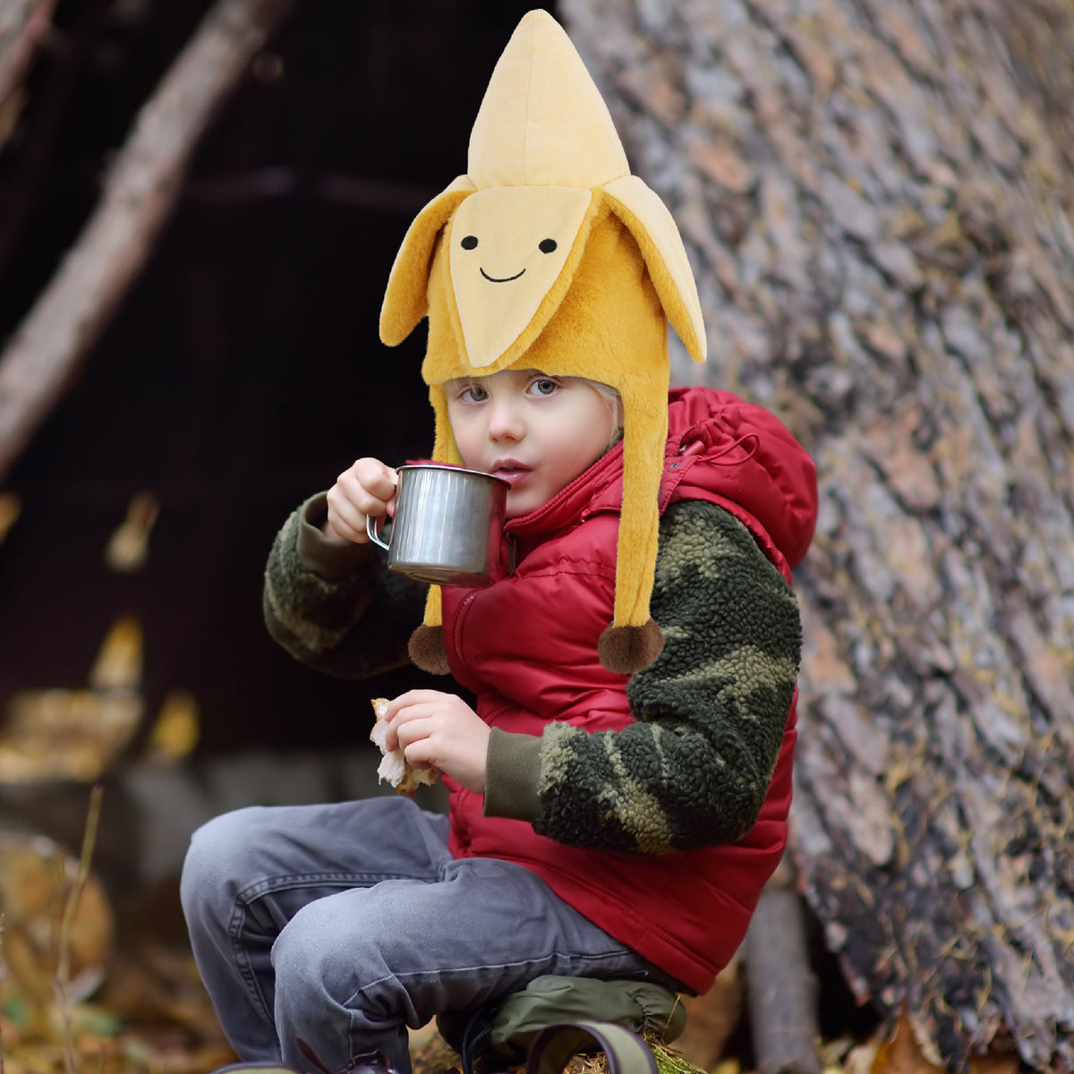 SUPER-SOFT PLUSH HAT - BANANA