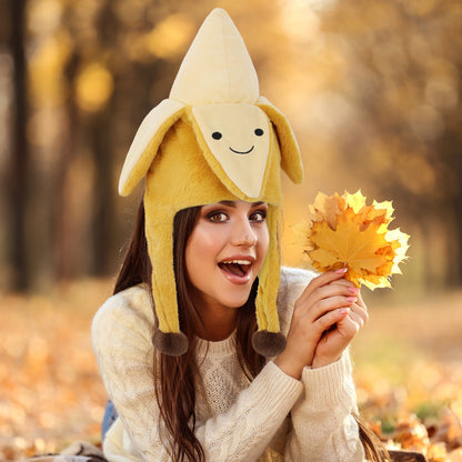 SUPER-SOFT PLUSH HAT - BANANA