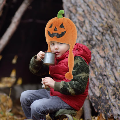 SUPER-SOFT PLUSH HAT - JACK-O-LANTERN