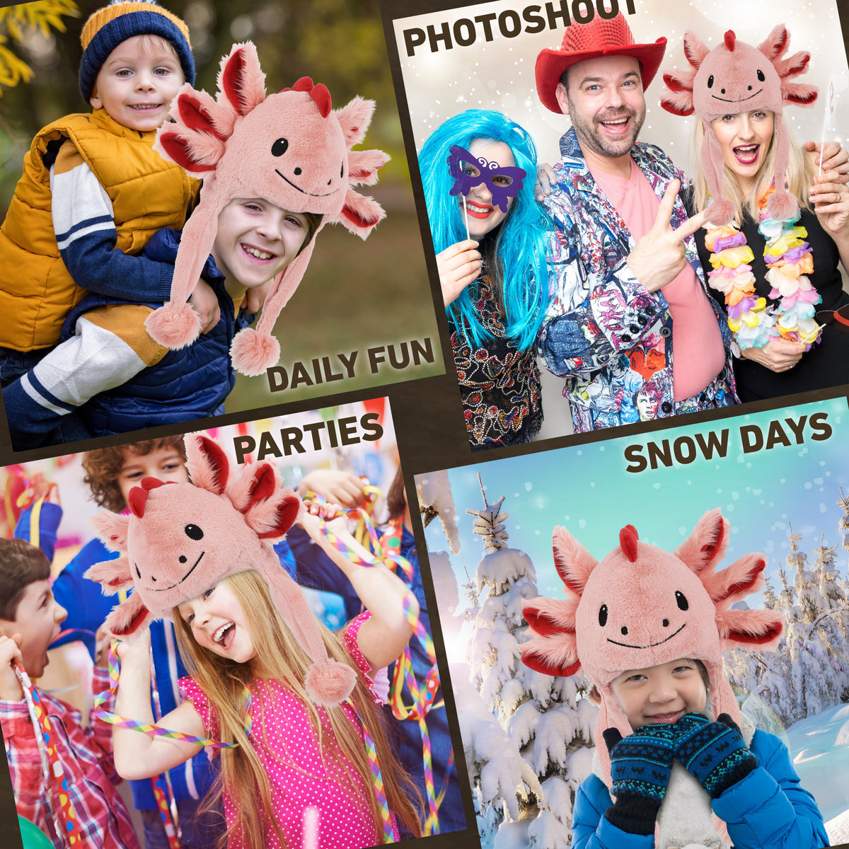 SUPER-SOFT PLUSH HAT - AXOLOTL