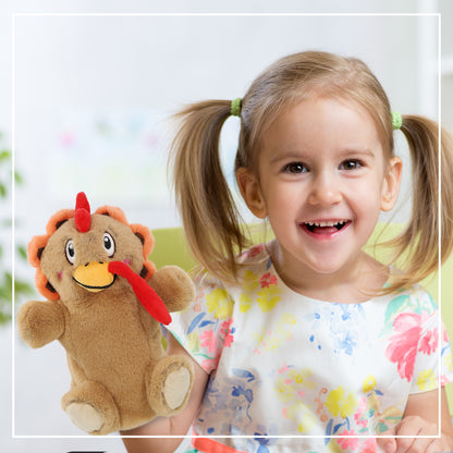 SUPER SOFT PLUSH HAND PUPPET - TURKEY
