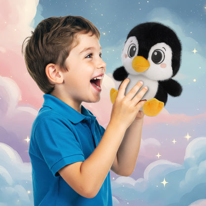 FUZZY PLUSH - PENGUIN 7.5"