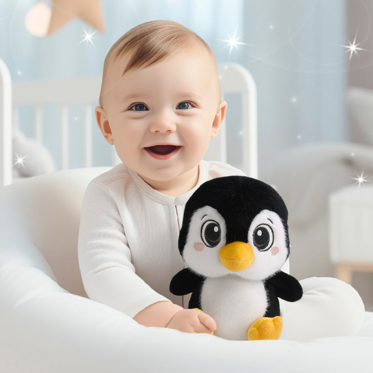 FUZZY PLUSH - PENGUIN 7.5"