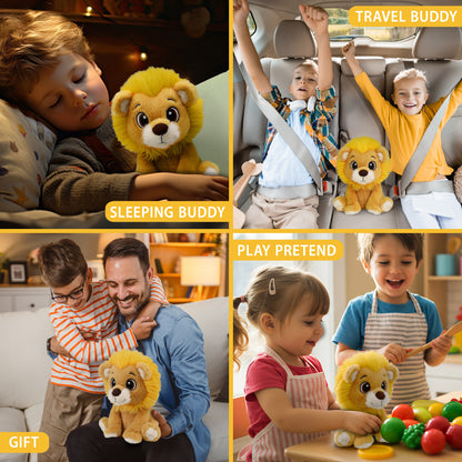 FUZZY PLUSH - LION 7.5"
