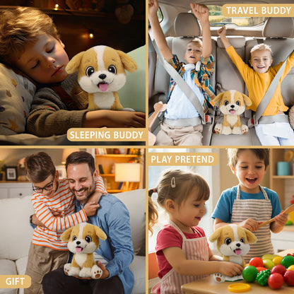 FUZZY PLUSH - PUPPY DOG 7.5"