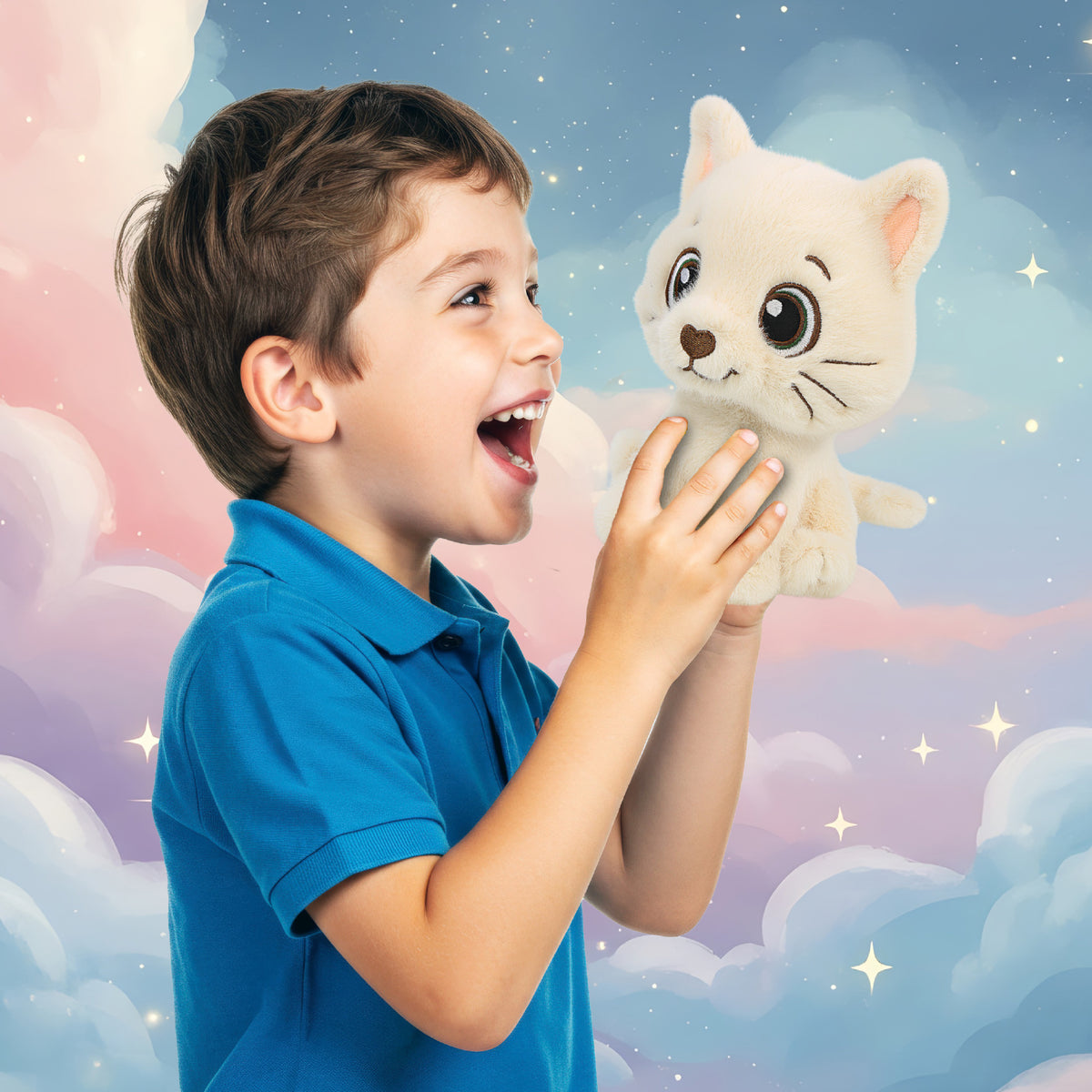 FUZZY PLUSH - CAT 7.5"