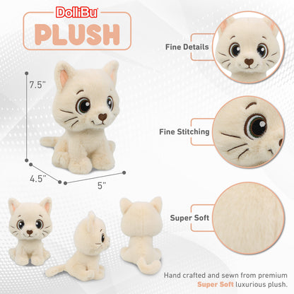 FUZZY PLUSH - CAT 7.5"