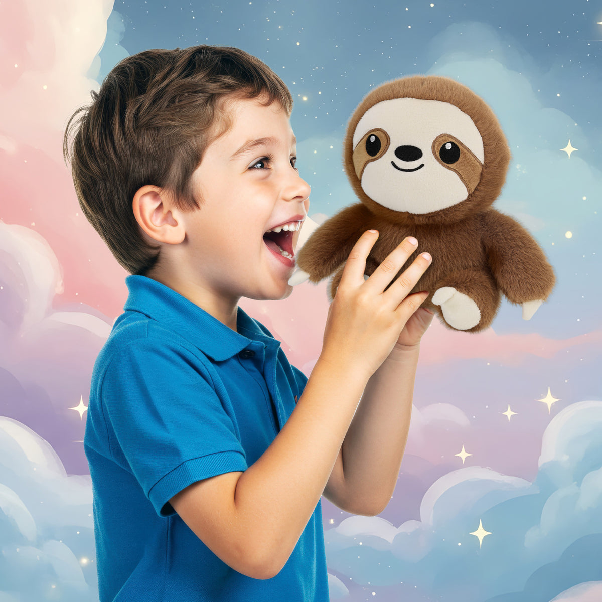 FUZZY PLUSH - SLOTH 8"