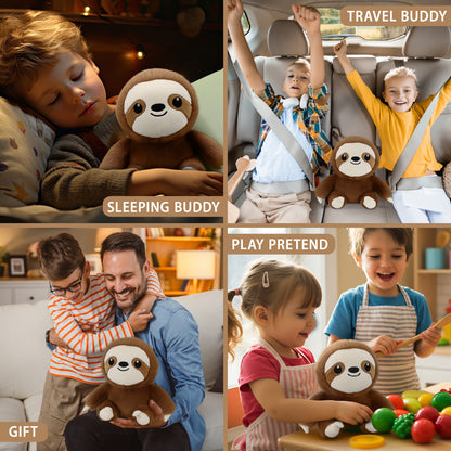 FUZZY PLUSH - SLOTH 8"