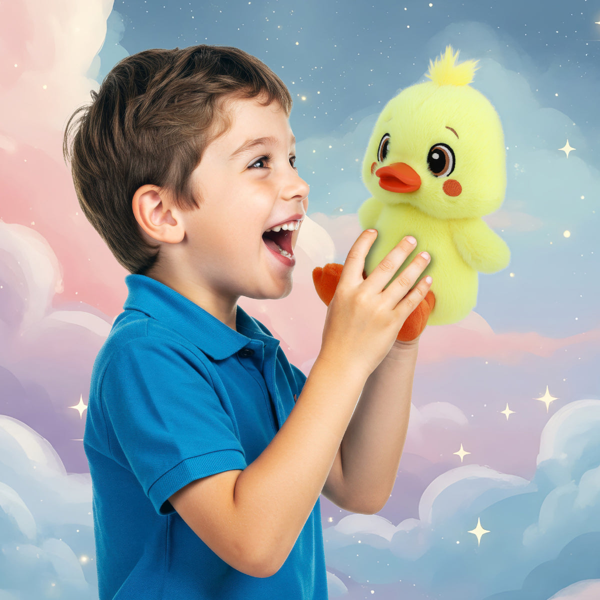 FUZZY PLUSH - DUCK 8"