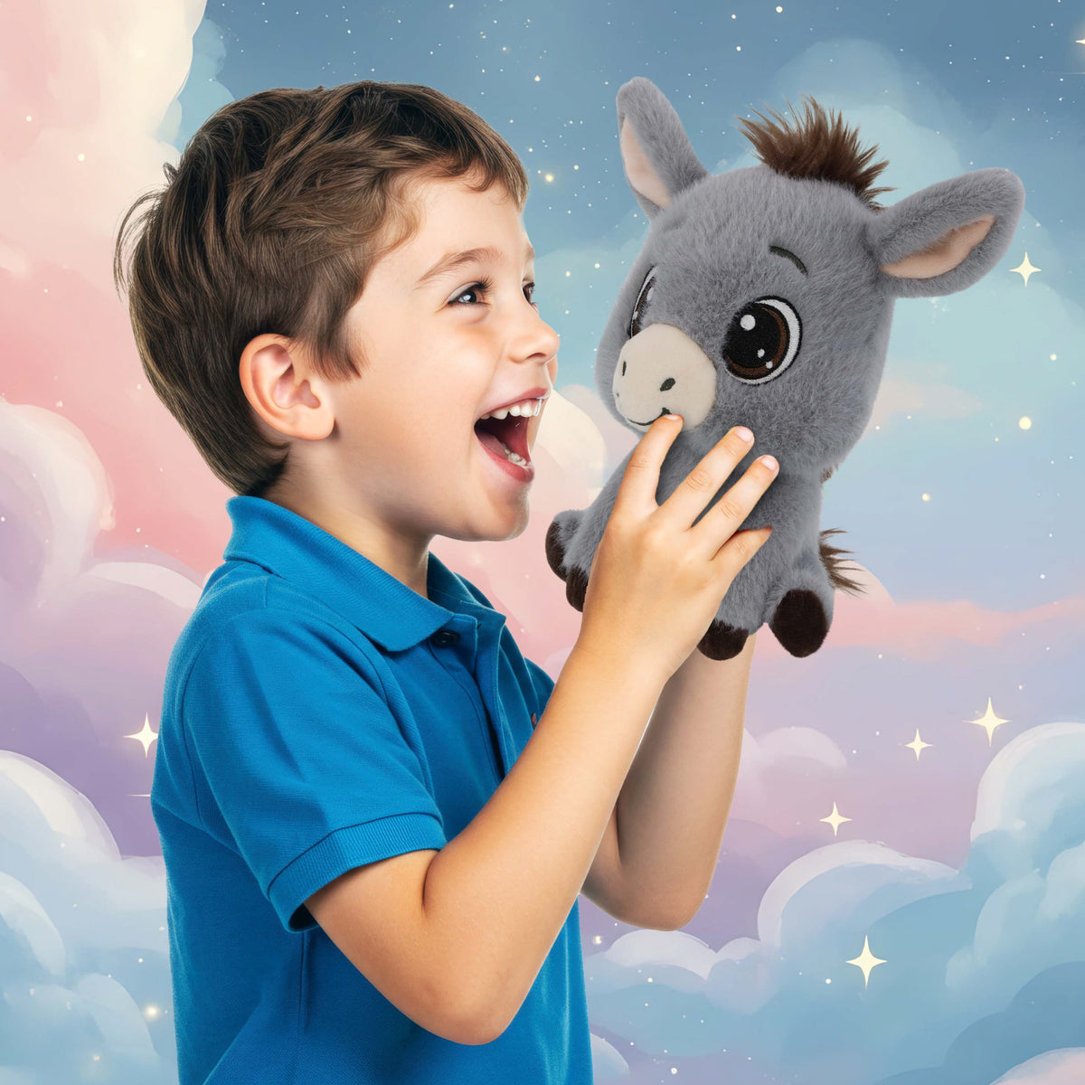 FUZZY PLUSH - DONKEY 7"