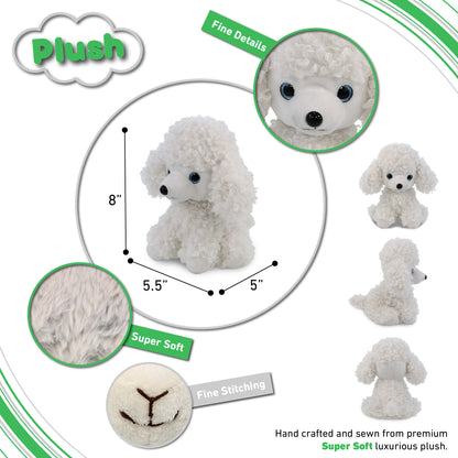 SUPER SOFT PLUSH - POODLE DOG 8"