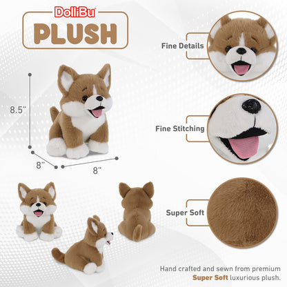 SUPER SOFT PLUSH - CORGI DOG 8.5"