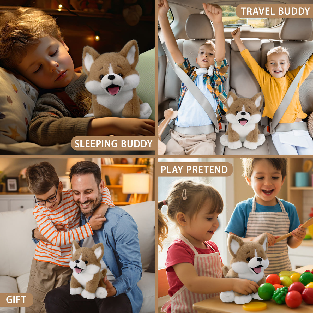 SUPER SOFT PLUSH - CORGI DOG 8.5"