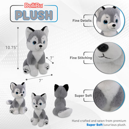 SUPER SOFT PLUSH - HUSKY 10.75"