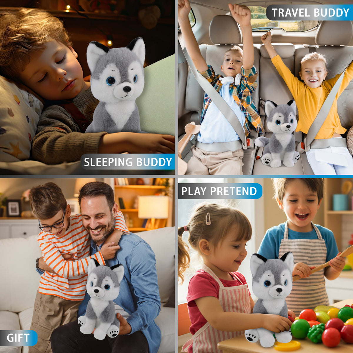 SUPER SOFT PLUSH - HUSKY 10.75"