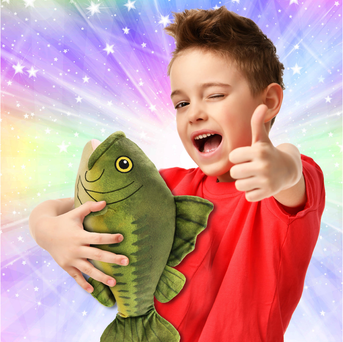 PLUSH - BASS FISH 14"