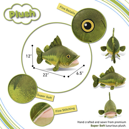 PLUSH - BASS FISH 22"