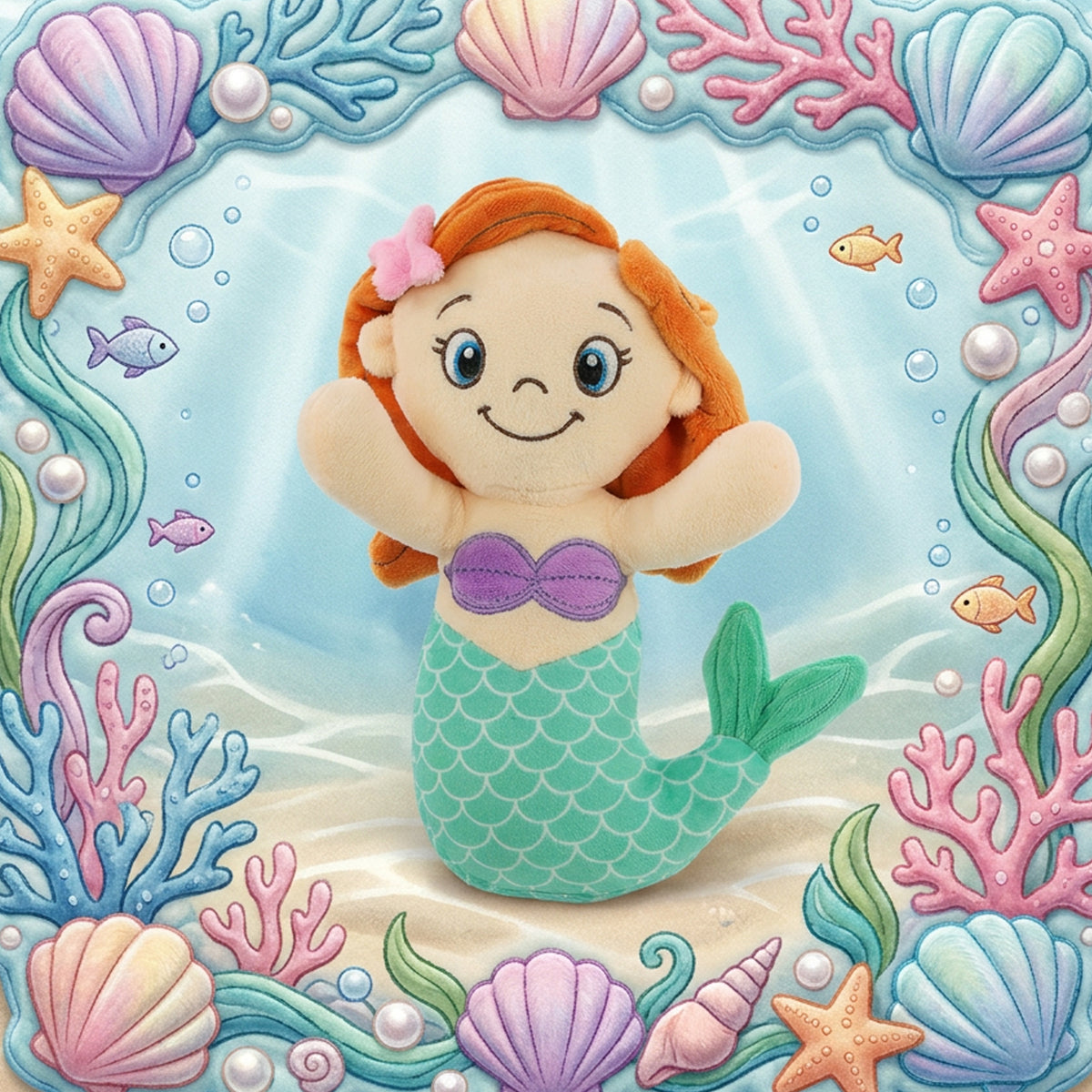 PLUSH - SITTING MERMAID