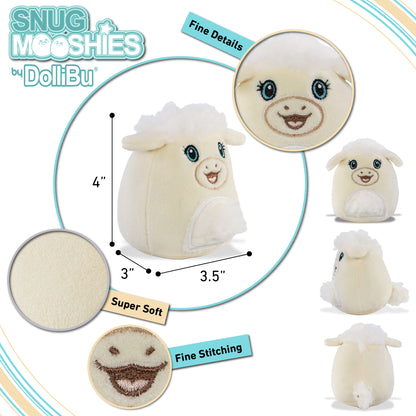 SNUG-MOOSHIES PLUSH - LAMB 4"