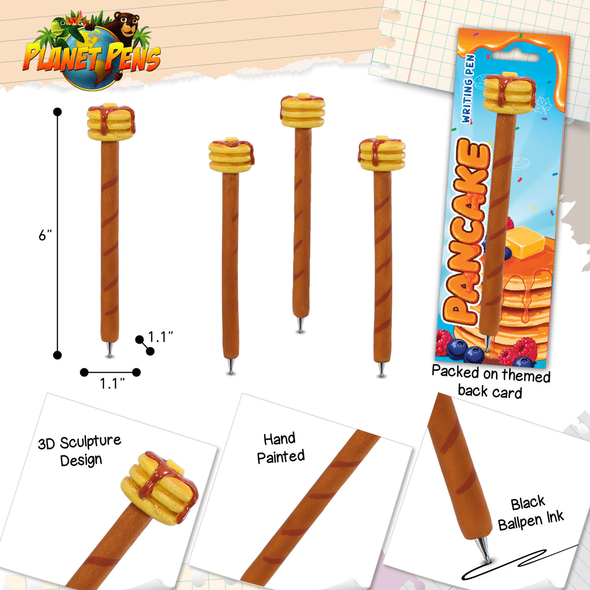PLANET PEN - STACKED PANCAKES