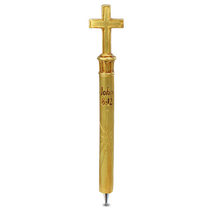 PLANET PEN - JOHN 8:12 CROSS