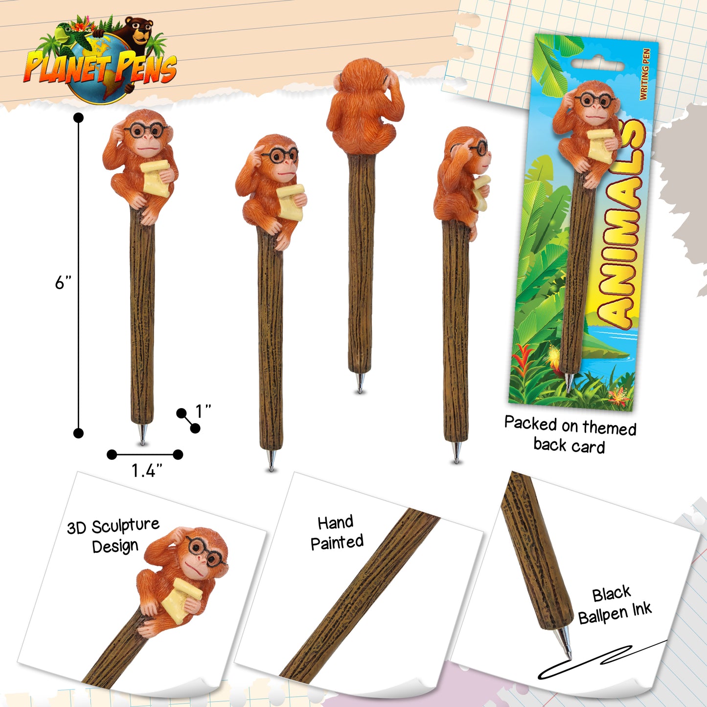PLANET PEN - WISE MONKEY