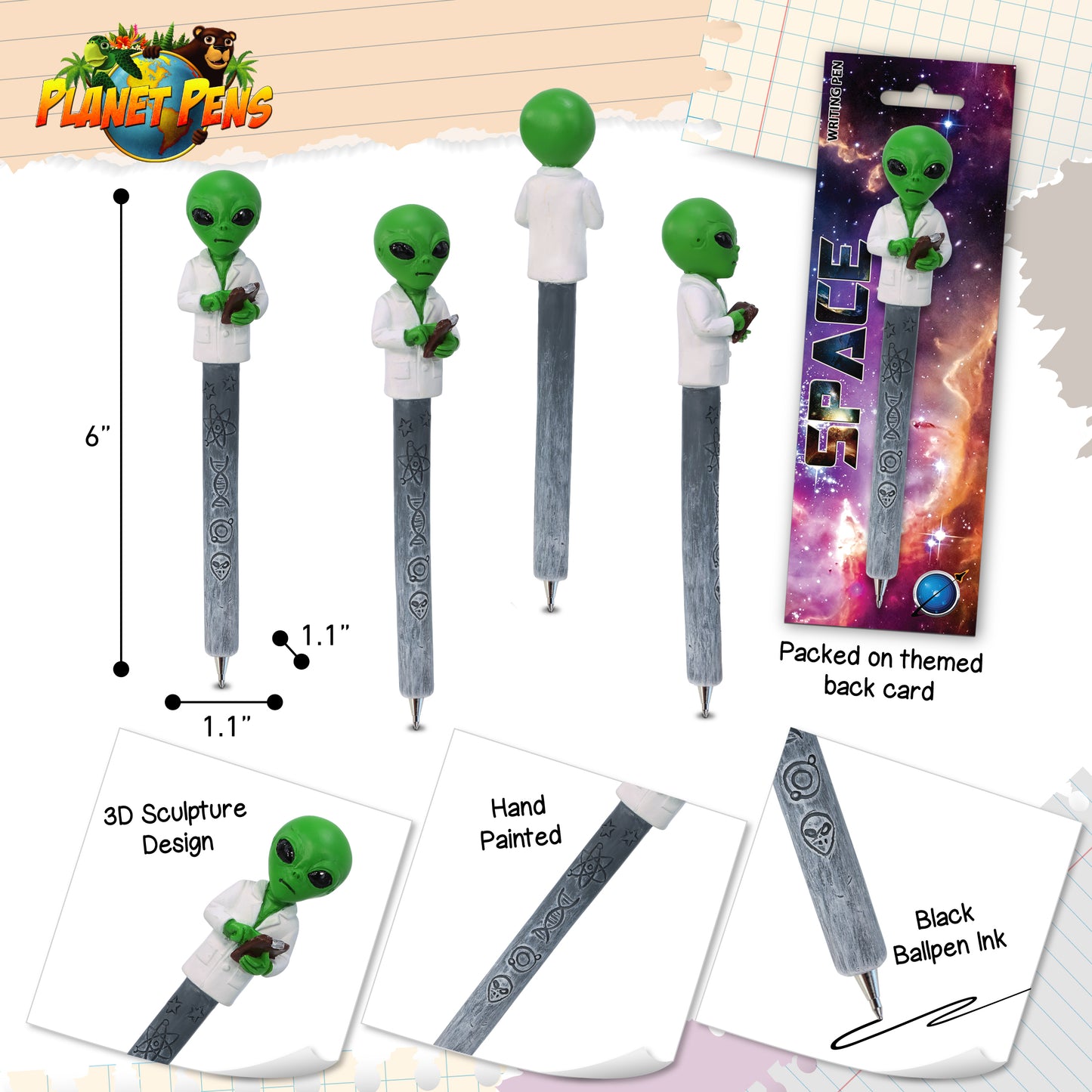 PLANET PEN - ALIEN SCIENTIST