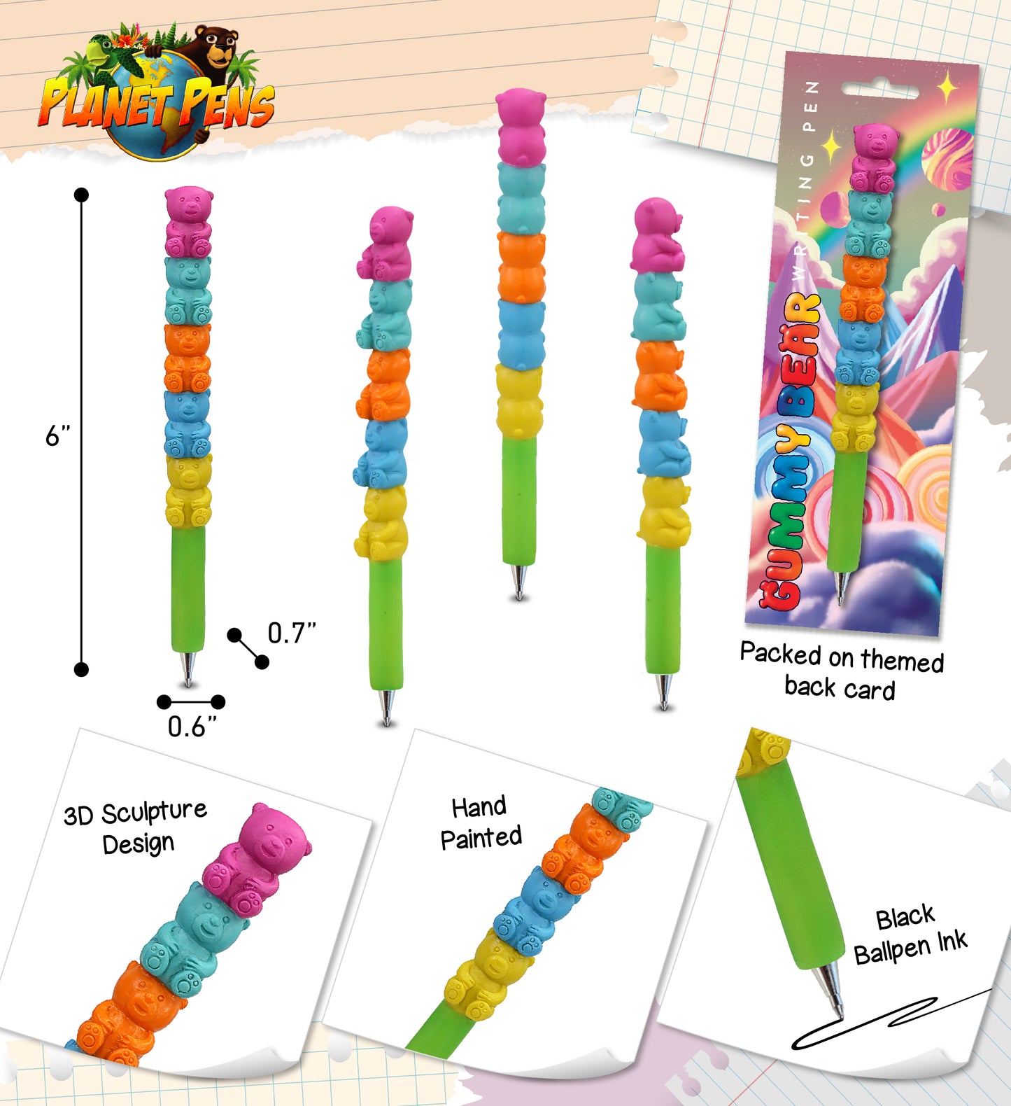 PLANET PEN - GUMMY BEARS