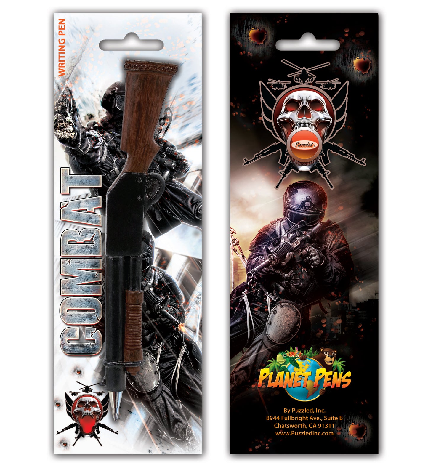 Planet Pens Combat Shotgun Writing Pen - Cute Ballpoint Pen for Kids and Adults