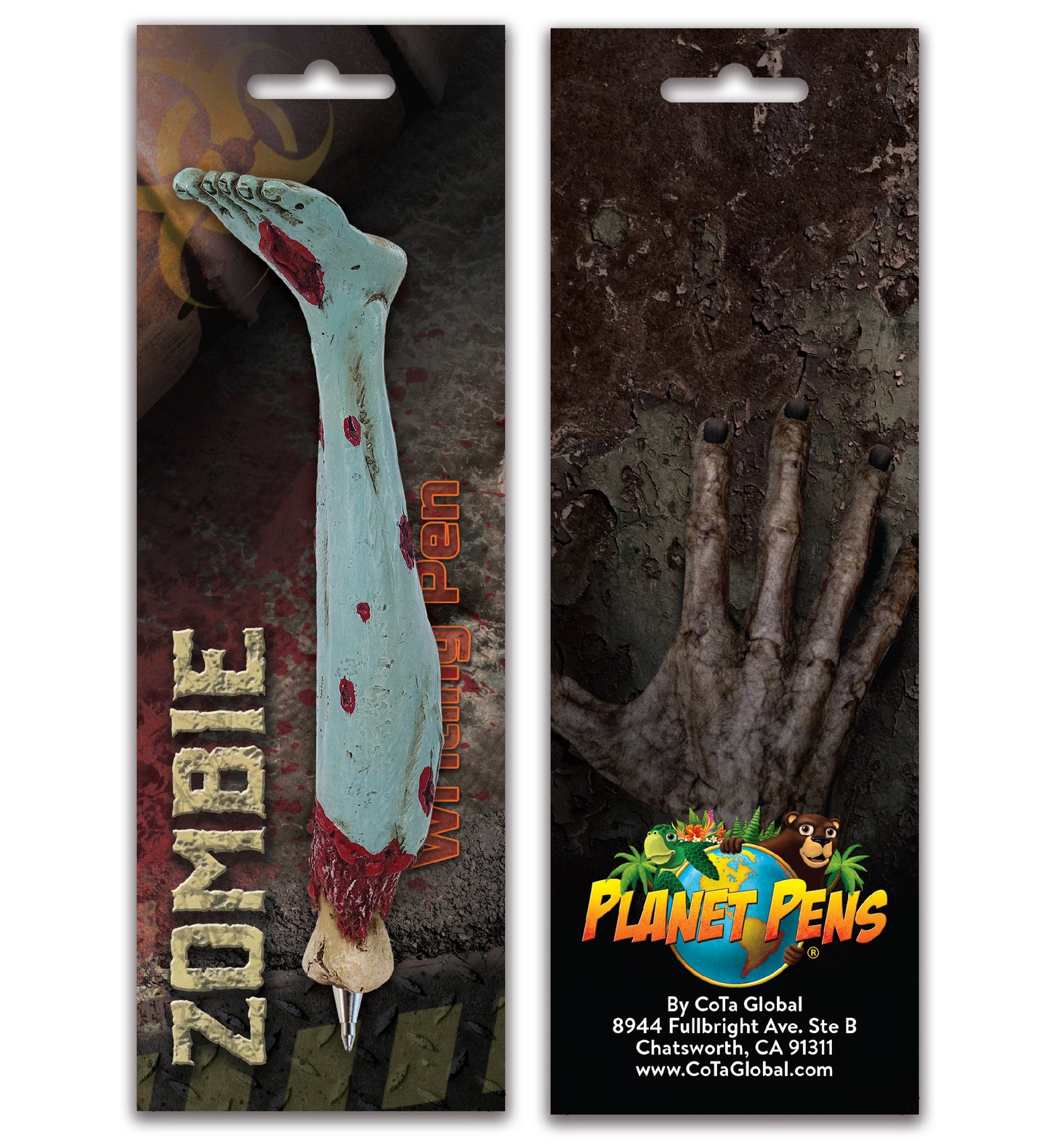 Planet Pens Zombie Leg Writing Pen - Novelty Ballpoint Pens for Kids and Adults