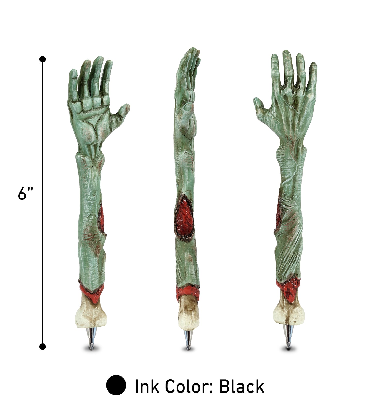Planet Pens Spooky Zombie Hand Writing Pen - Ballpoint Pens for Kids and Adults