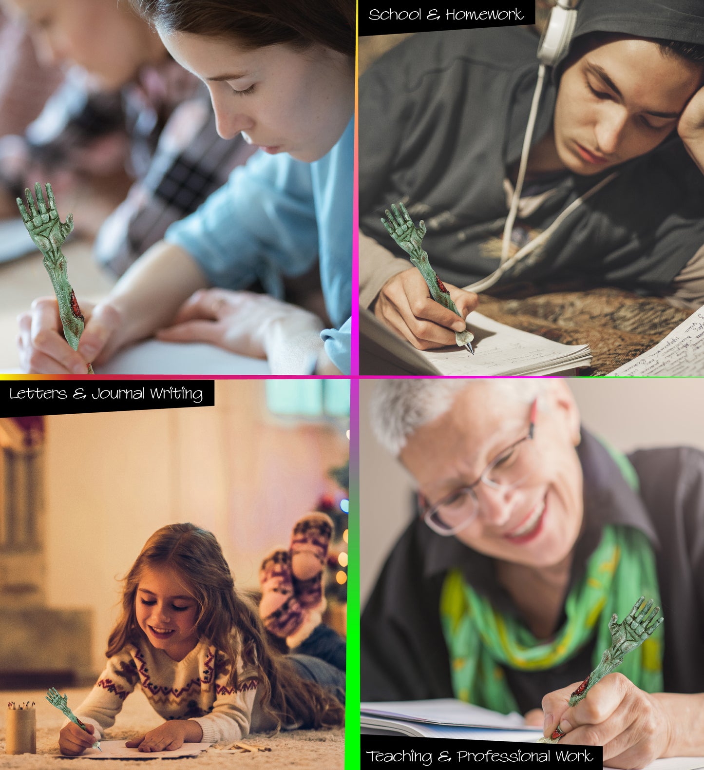 Planet Pens Spooky Zombie Hand Writing Pen - Ballpoint Pens for Kids and Adults