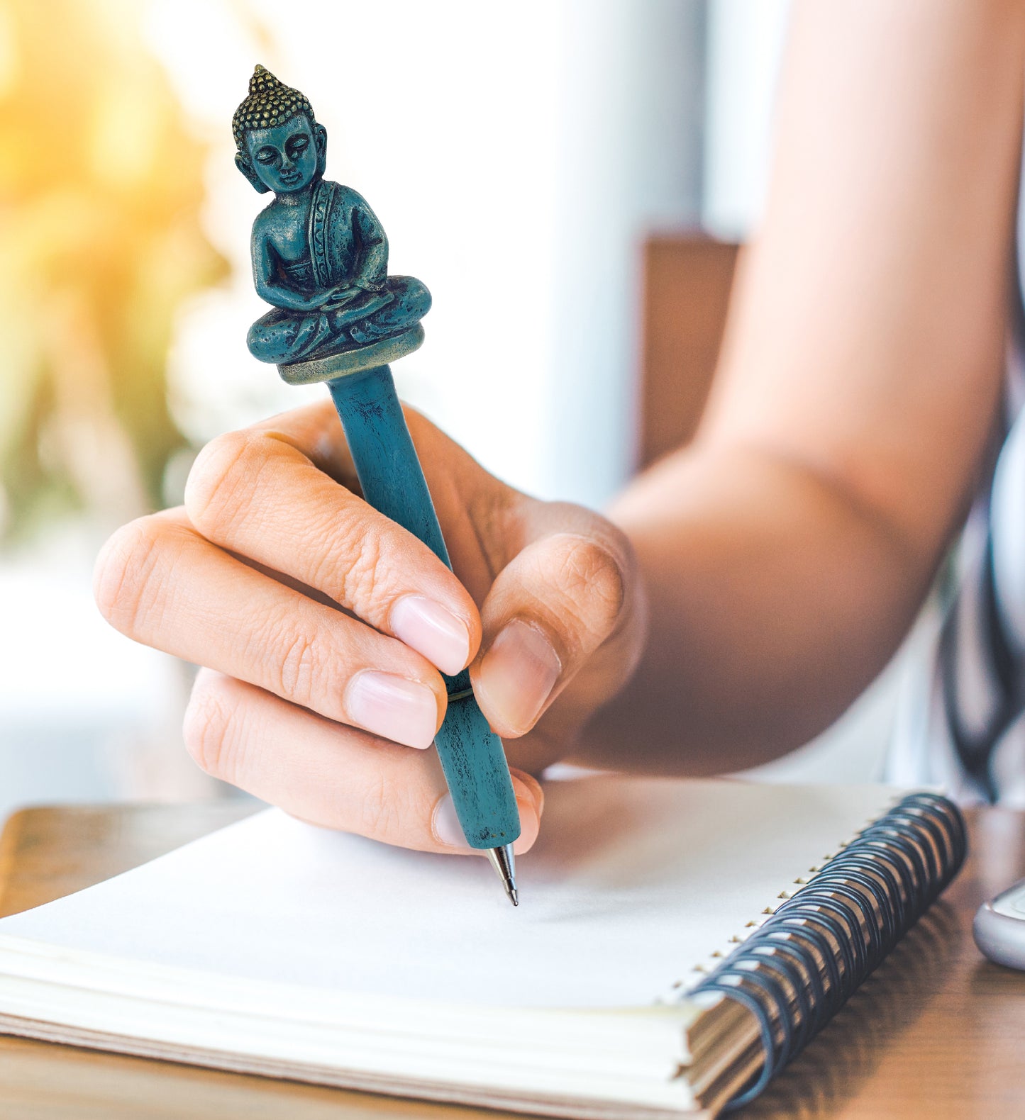 Planet Pens Meditating Buddha Writing Pen - Ballpoint Pens for Kids and Adults